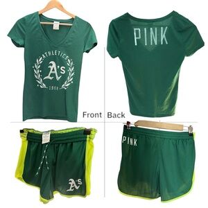 Victoria's Secret PINK Green Athletic Set